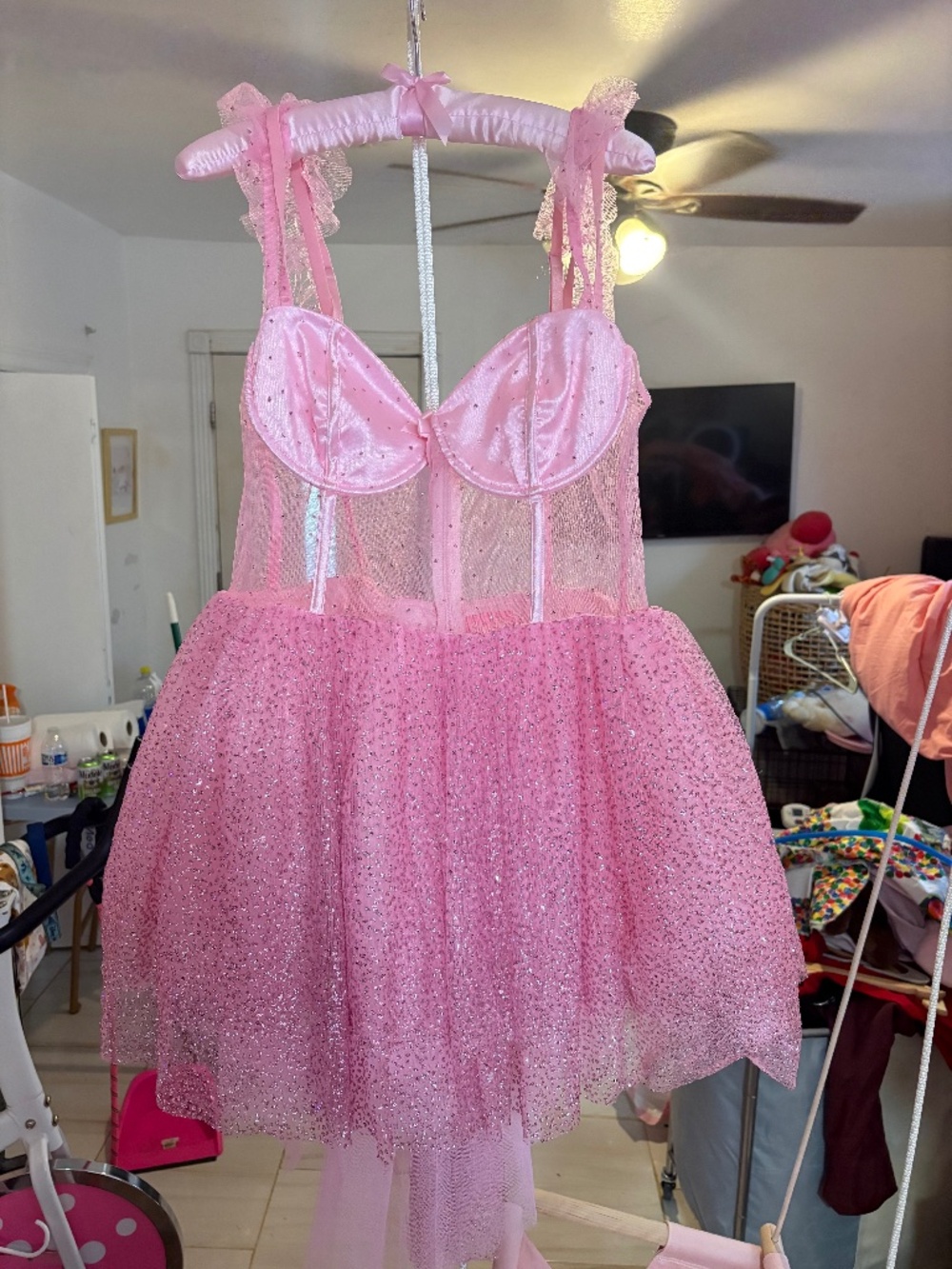 Sugar thrillz pink sparkle dress